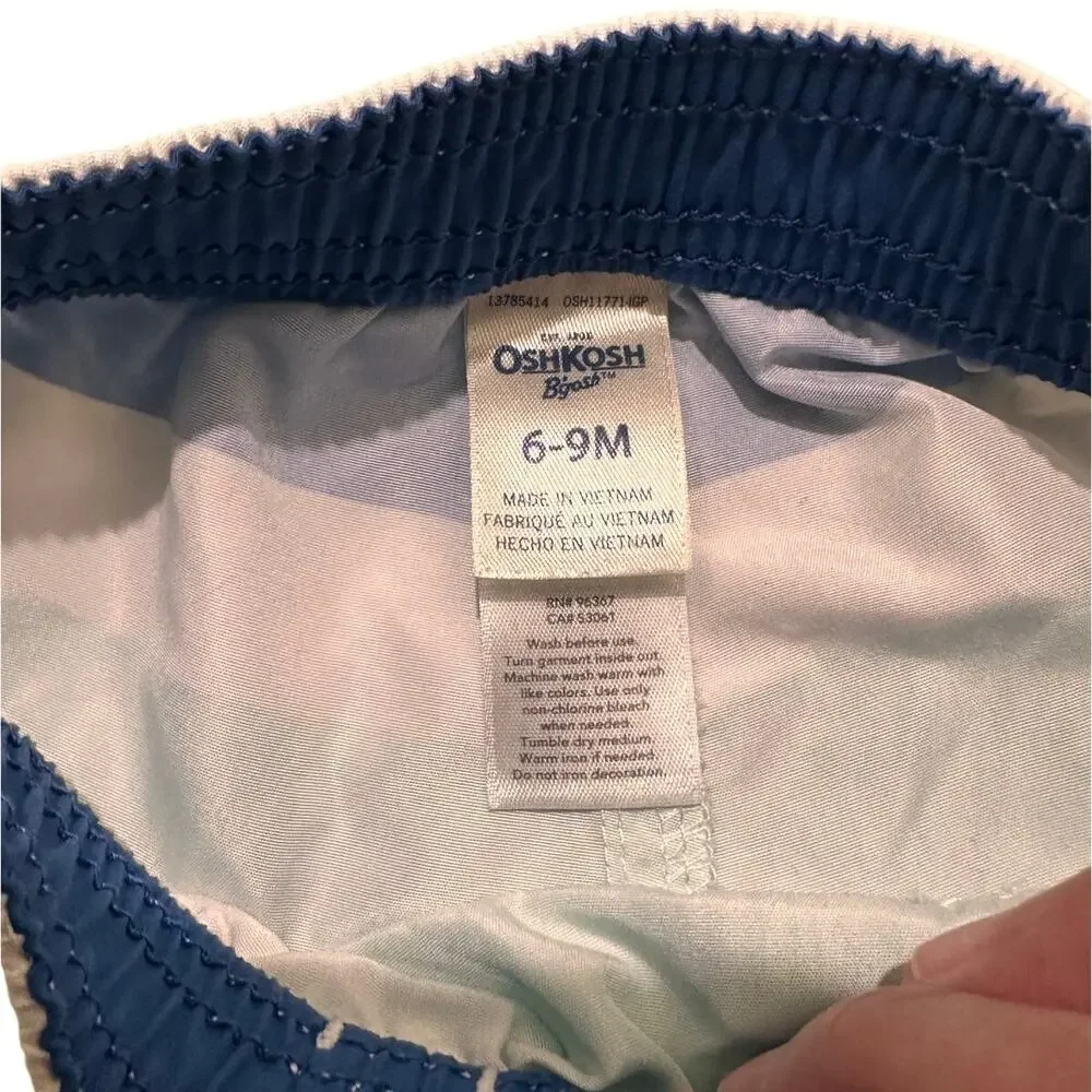OshKosh B'Gosh Striped Swim Trunks UPF 50+, 6-9 M